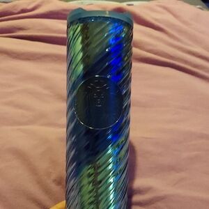 Starbucks Iridescent Blue Ribbon Swirl 16oz Tumbler